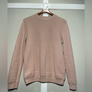 TOPMAN Beige Long Sleeve Pullover.